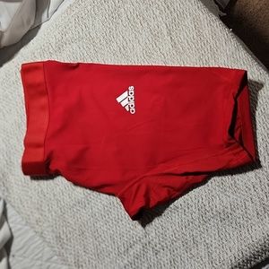 Men's Red  Adidas TECHFIT compression shorts climacool NWT 2XL- sportswear